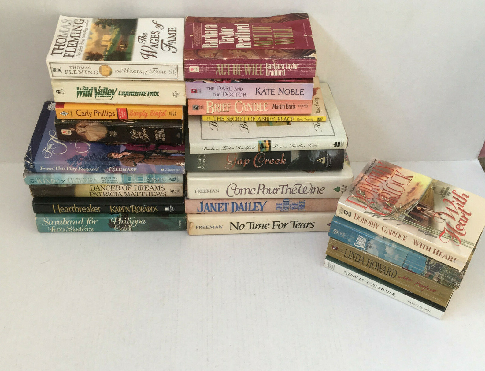 Love story romance book lot hardcover and paperback philppa Carr Kate Noble