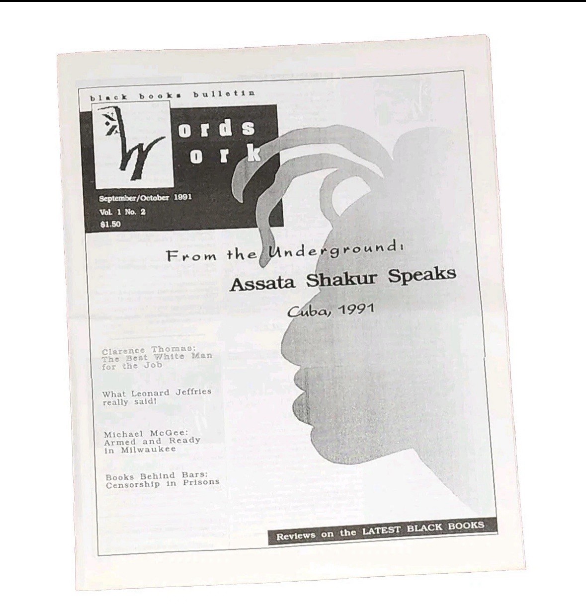 Black Books Bulletin From The Underground Assata Shakur Black Panther Party