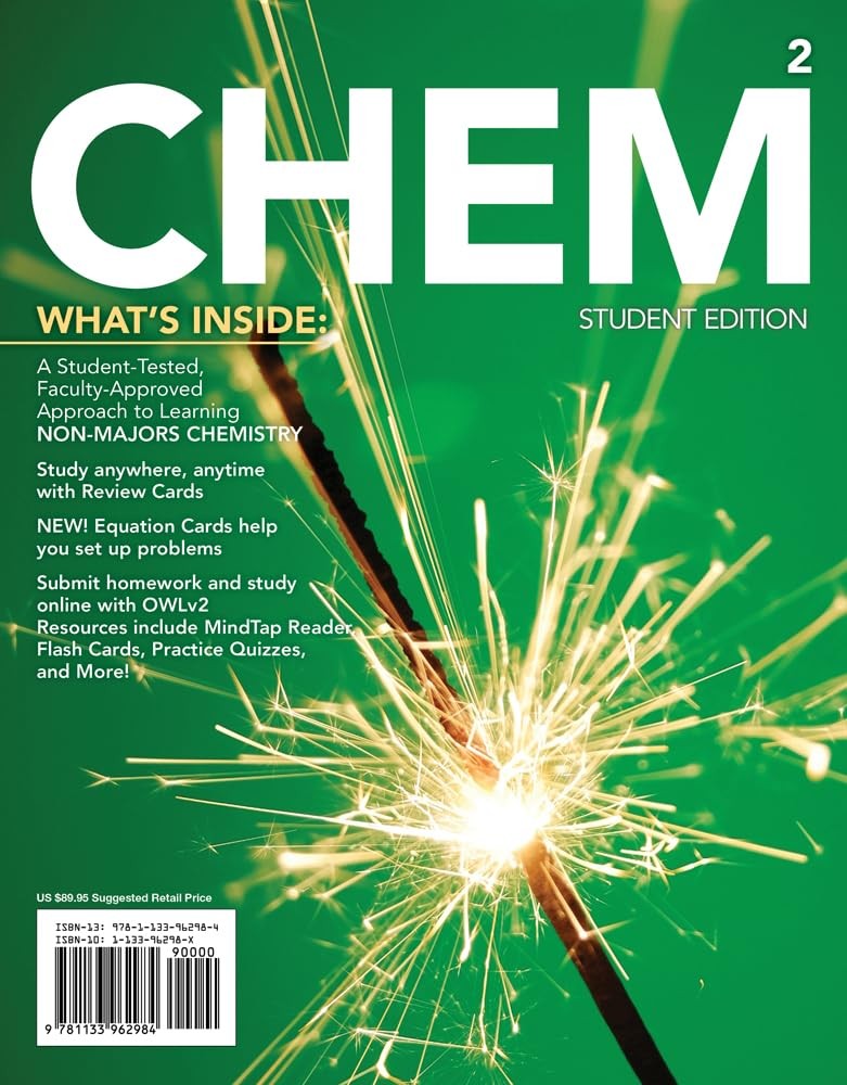 CHEM2: Chemistry in Your World (with OWLv2 24-Months Printed Access Card) (N…