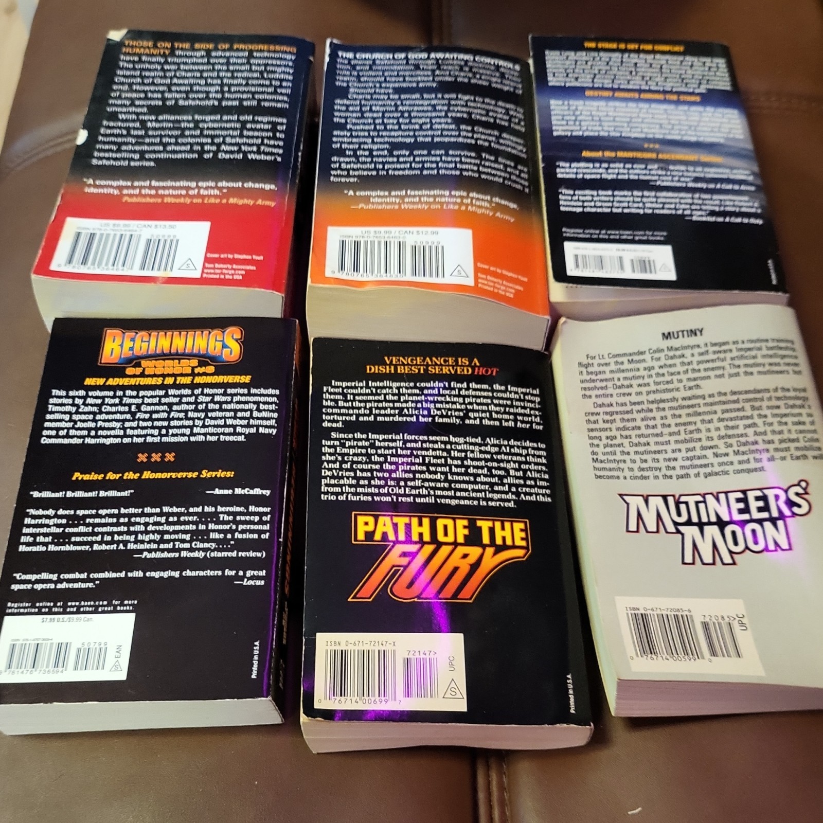 David Weber Science Fiction Paperback Novels Lot Baen Books Through Fiery Trials