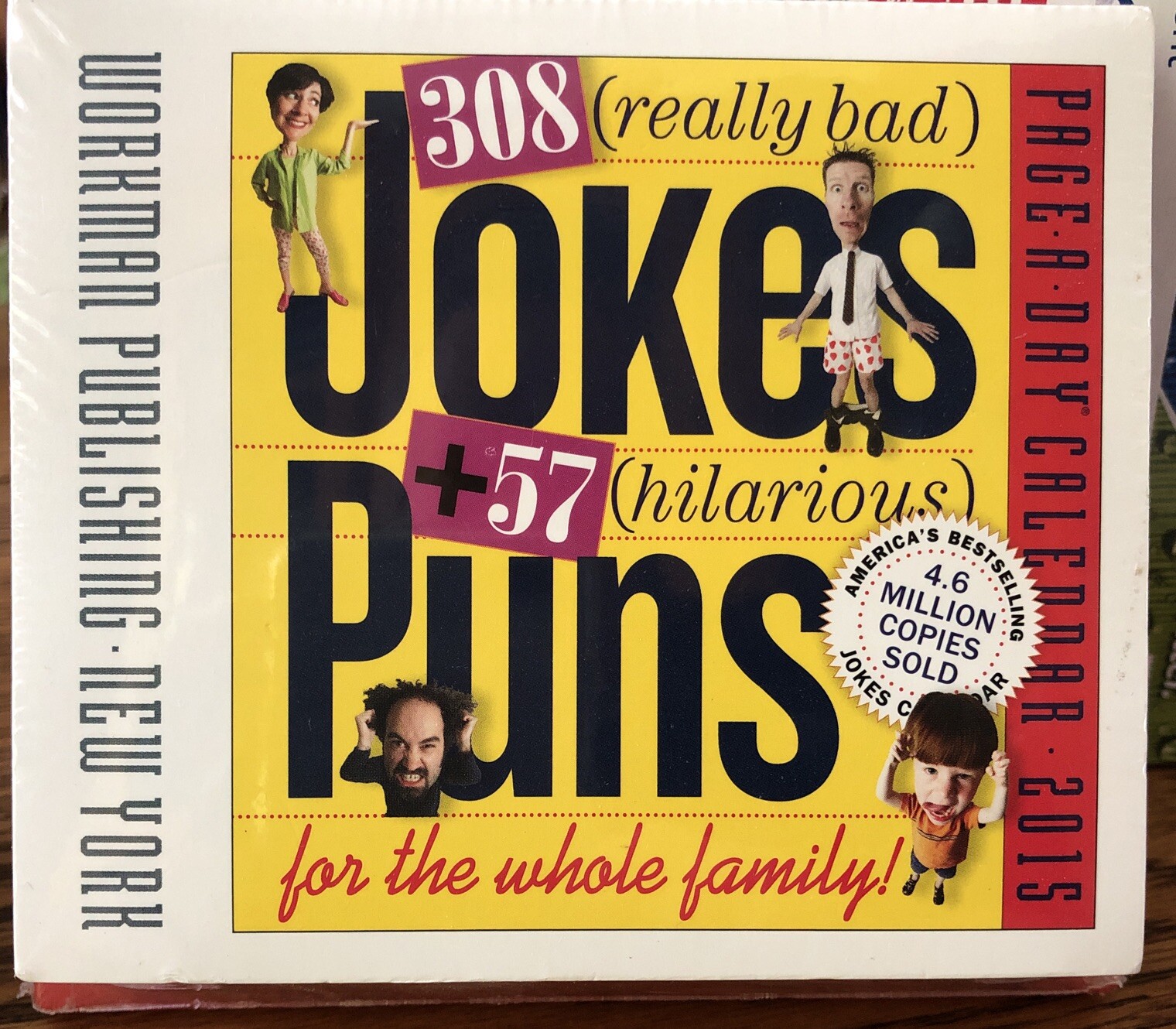 308 Really Bad Jokes + 57 Hilarious Puns Page-A-Day Calendar 2015 SEALED PACKAGE