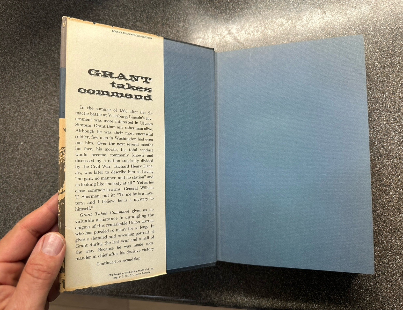Grant Takes Command by Bruce Catton published by Little Brown 1969 first ed. HC