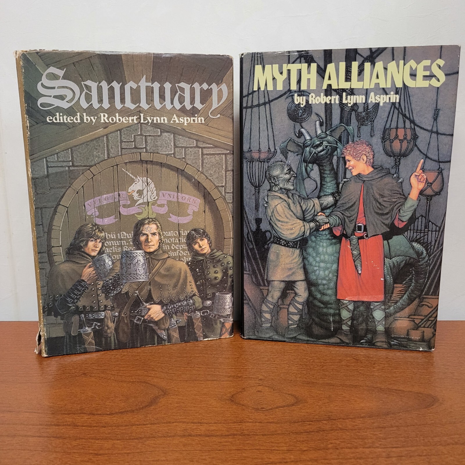 MYTH ALLIANCES/SANCTUARY by Robert Asprin, Vtg HC 1981 THIEVES’ WORLD Series 1-3