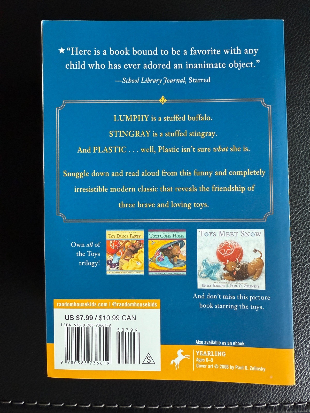 Toys Go Out by Emily Jenkins Lot of 7 Books Ages 7-10 Classroom Teacher Set