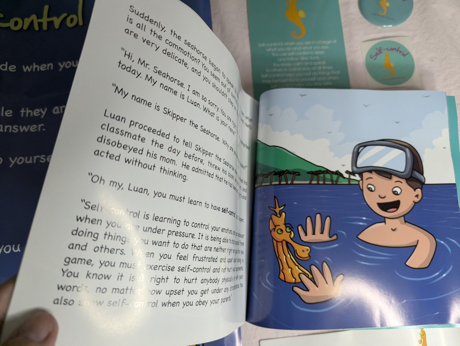 Home School Teachers Cloud 9 world character book SELF-CONTROL 2nd-5th w/ poster