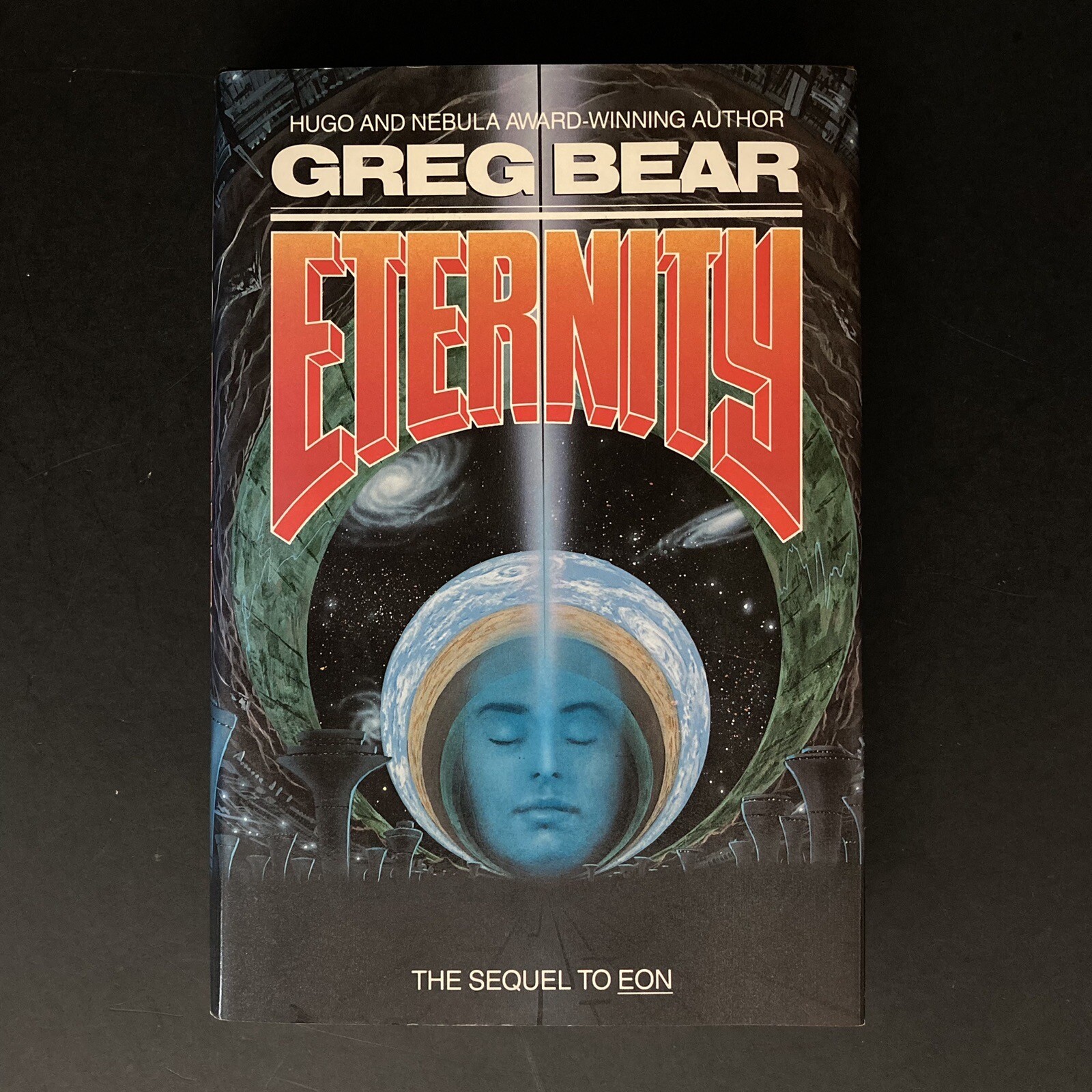 Eternity by Greg Bear (1988, HCDJ) Original price sticker, 398 pages, EUC