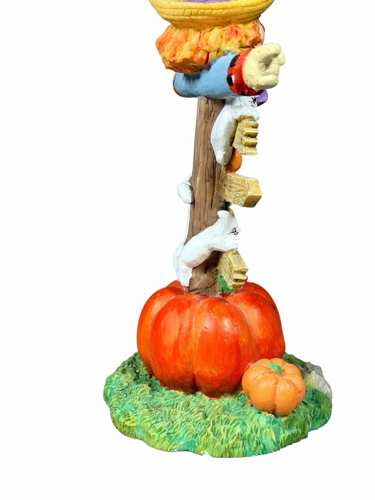 Halloween Scarecrow Pumpkin Patch Haunted House Ghosts Goblins Figurine 7.5”