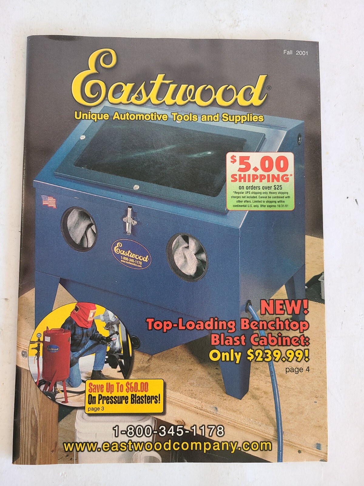 2001 Eastwood Unique Automotive Tools and Supplies Catalog 59 Pages Excellent