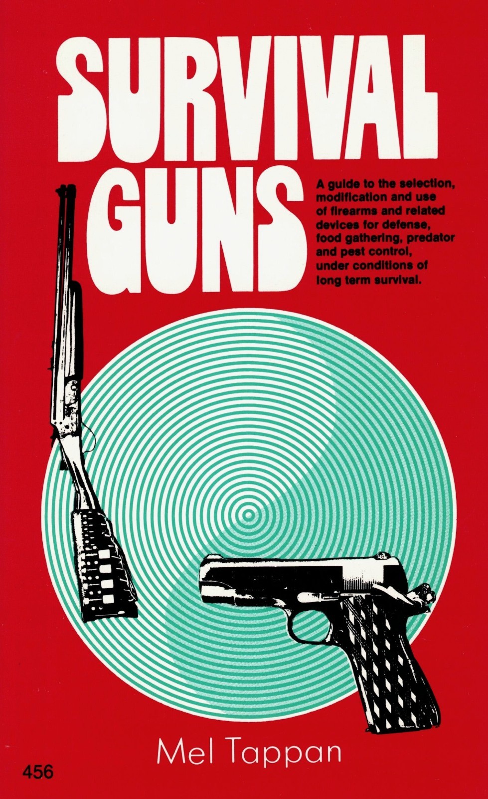 SURVIVAL GUNS (Reprint); ©1987 Trade Paperback Book by Mel Tappan