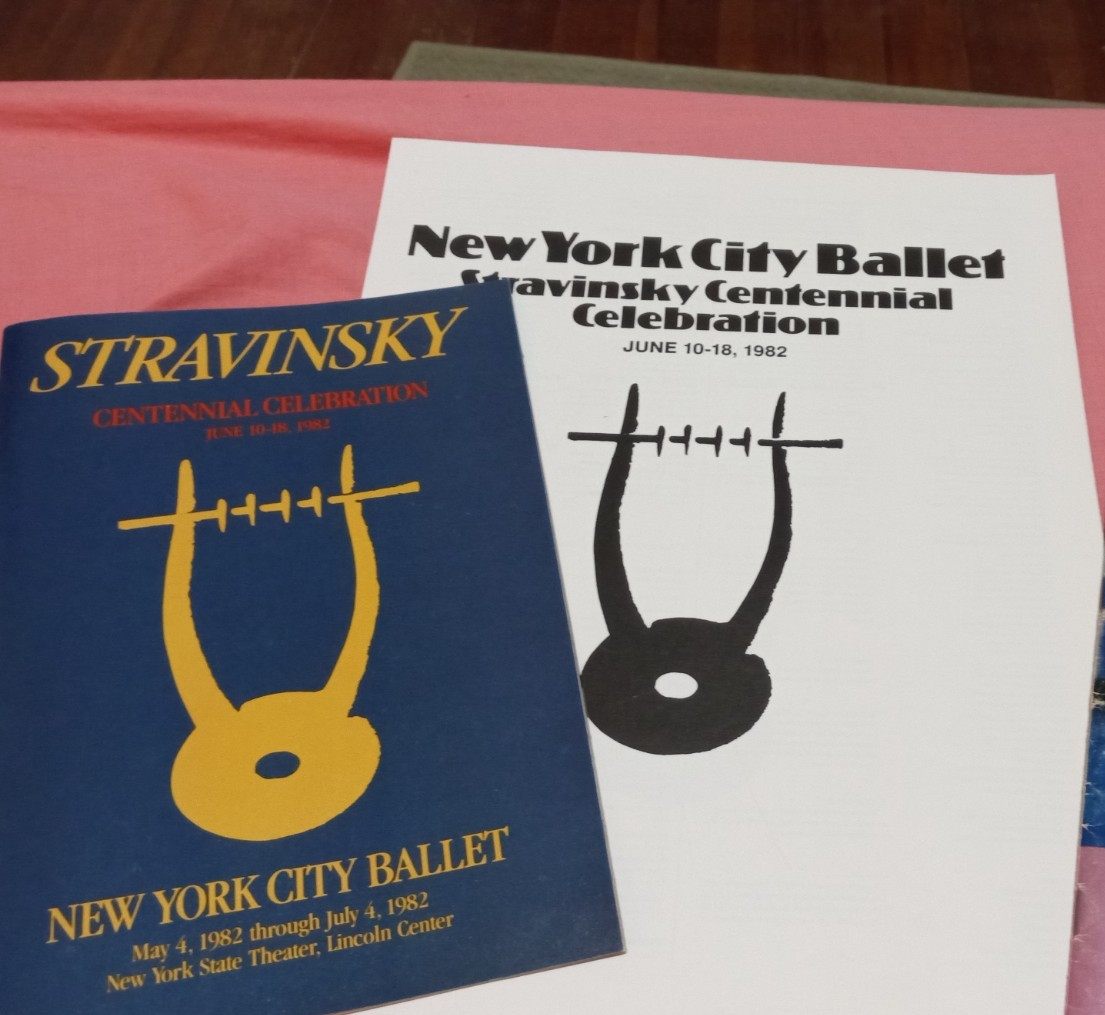 May-July 1982 Stravinsky Festival of the New York City Ballet, Program Playbill