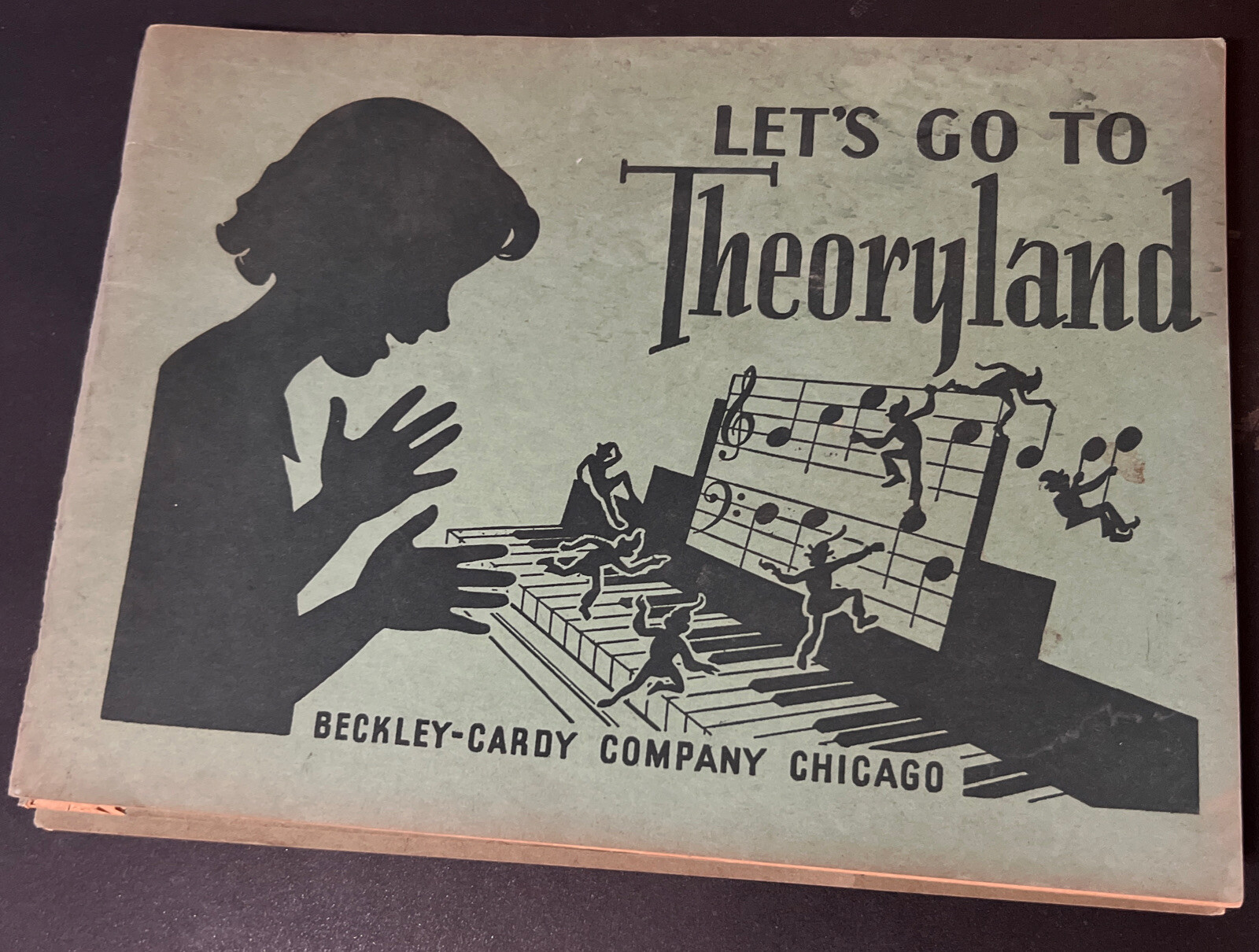 Let’s Go To Theoryland Beckley Cardy Co. Chicago VTG Childrens Music Theory Book