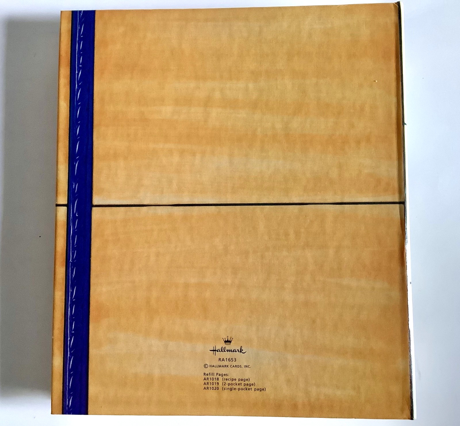 Hallmark COOKBOOK Refillable Recipe Organizer 3-Ring Binder Unused wPockets