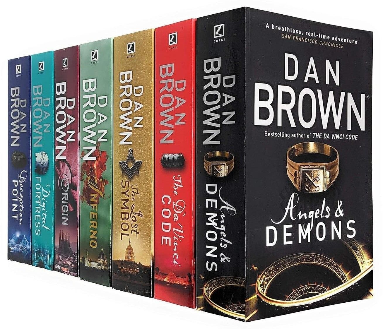 Robert Langdon Series 7 Books Set Dan Brown Paperback Thriller Collection