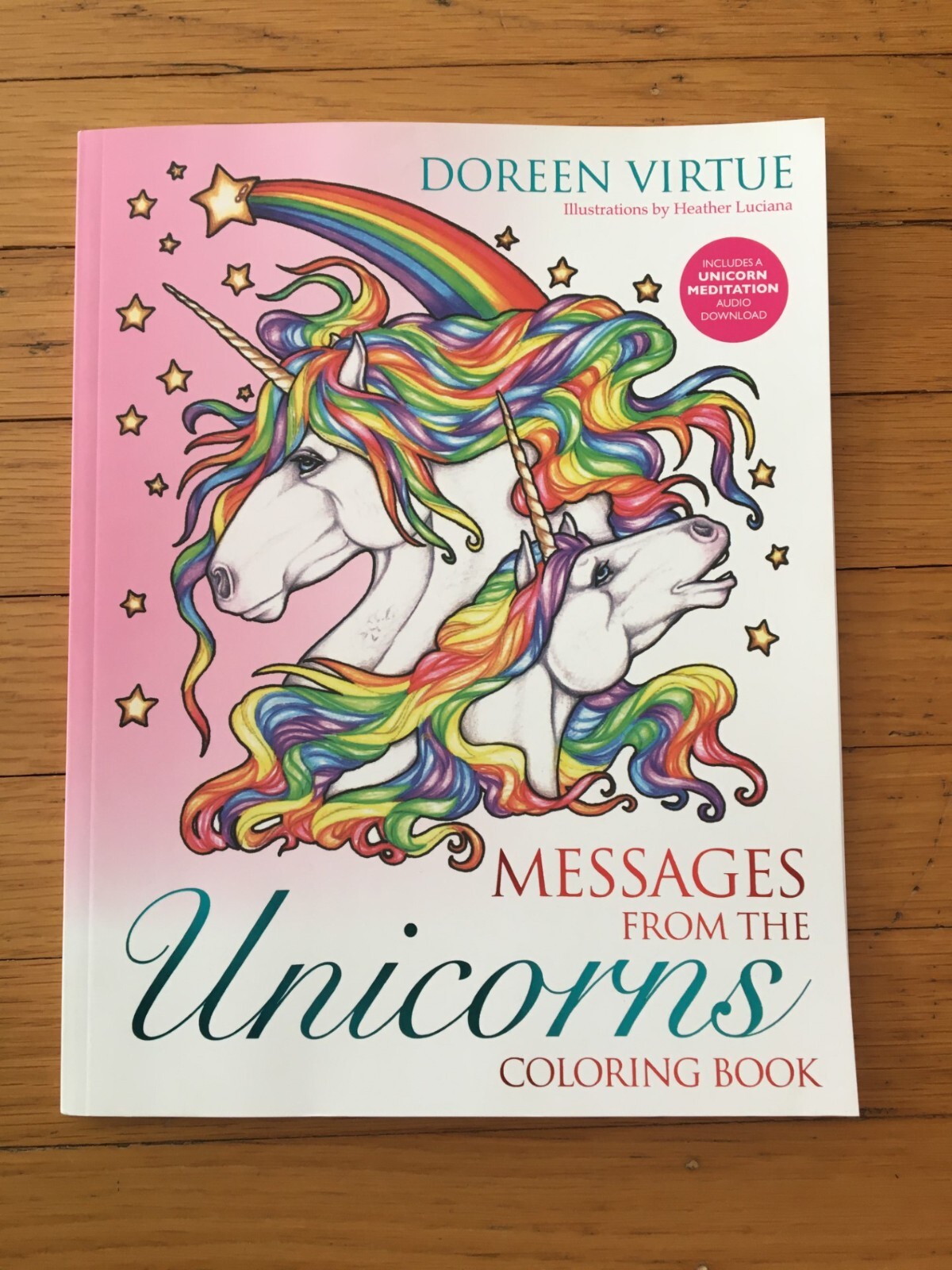 Doreen Virtue: Animals Messages from Unicorns Adult Coloring Book