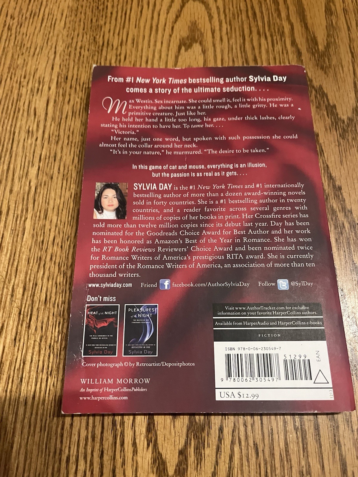 Spellbound Sylvia Day Trade Paperback William Morrow 2013 Romance Fantasy