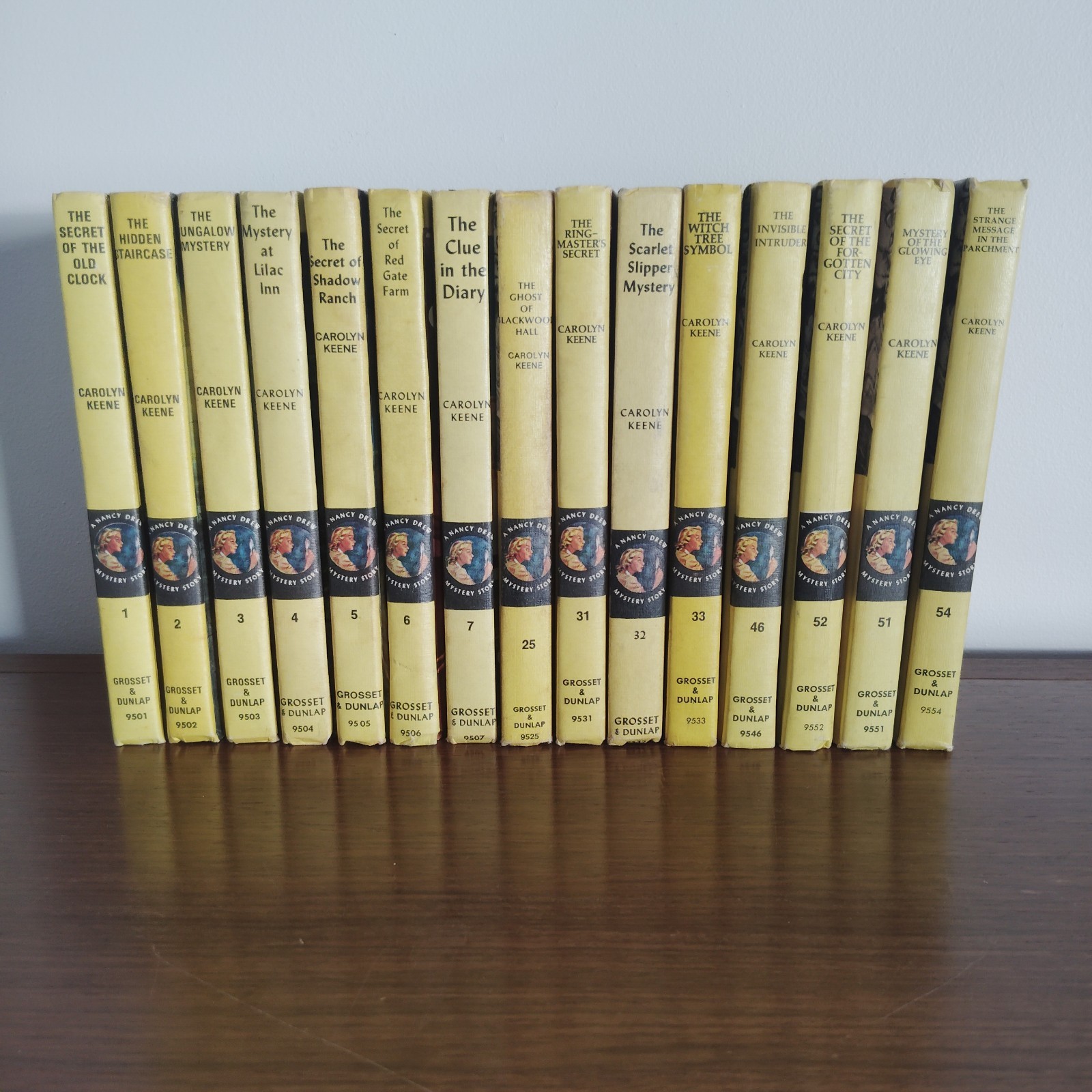 15 Lot of Nancy Drew Mystery Vintage Matte Cover Hardcover Books Carolyn Keene