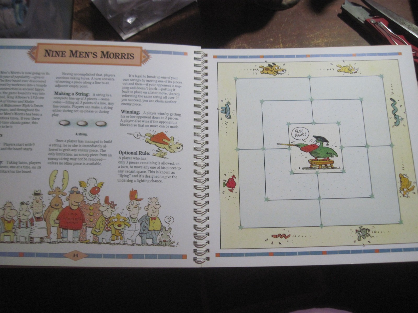 The Book of Classic Board Games with Other (Klutz) – Spiral-bound – GOOD