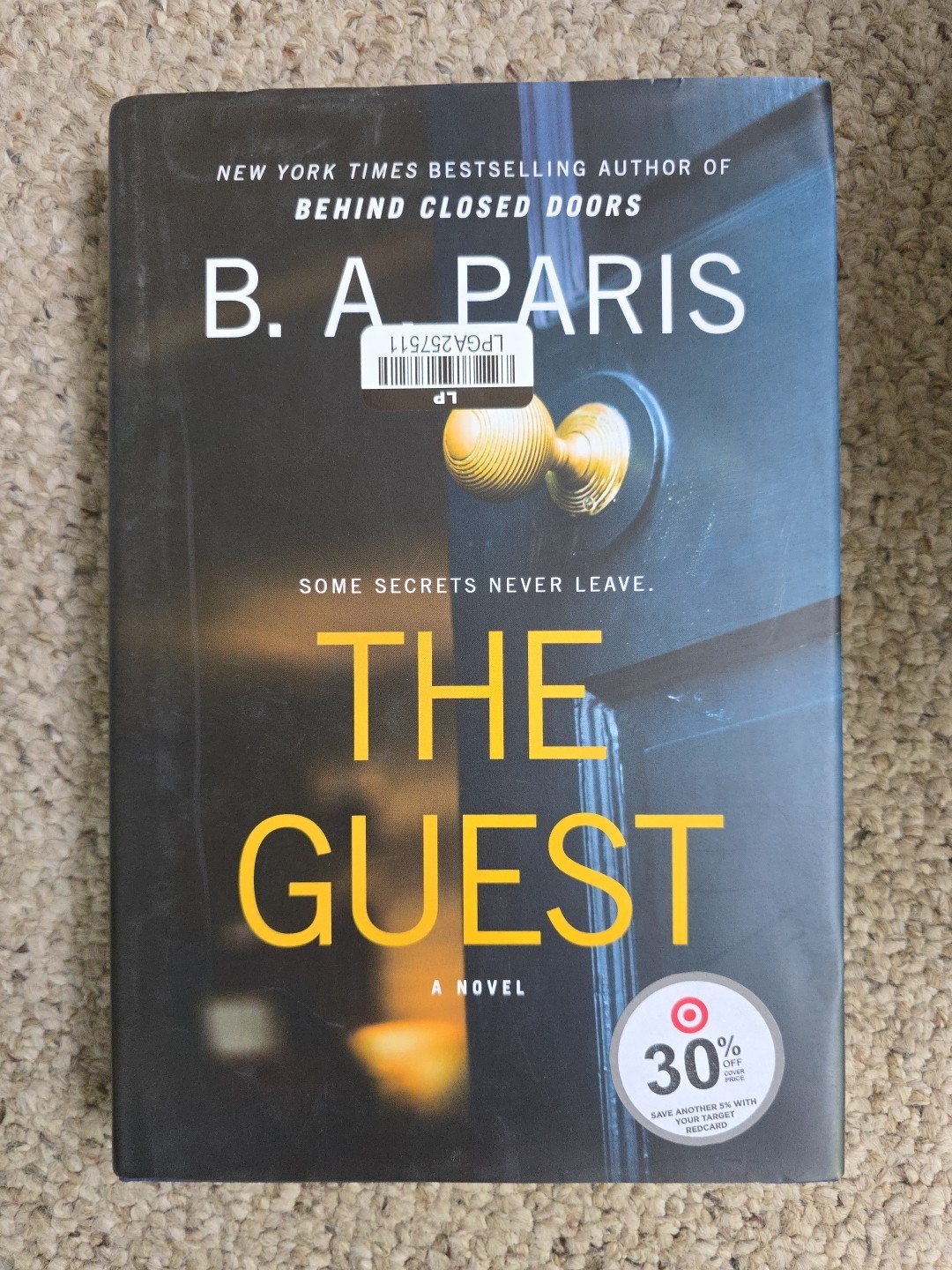 Guest : A Novel by B. A. Paris (2024, Hardcover)