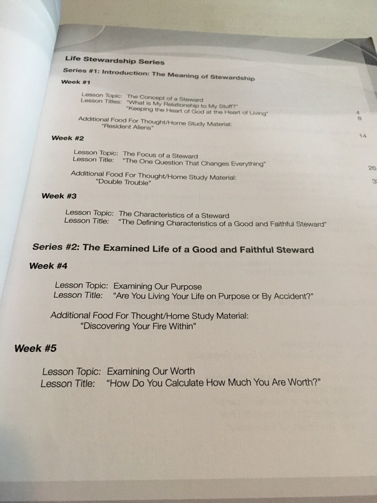 Who’s in Charge Here? 13 Week life Stewardship Study. Study Guide. 172 Pages.