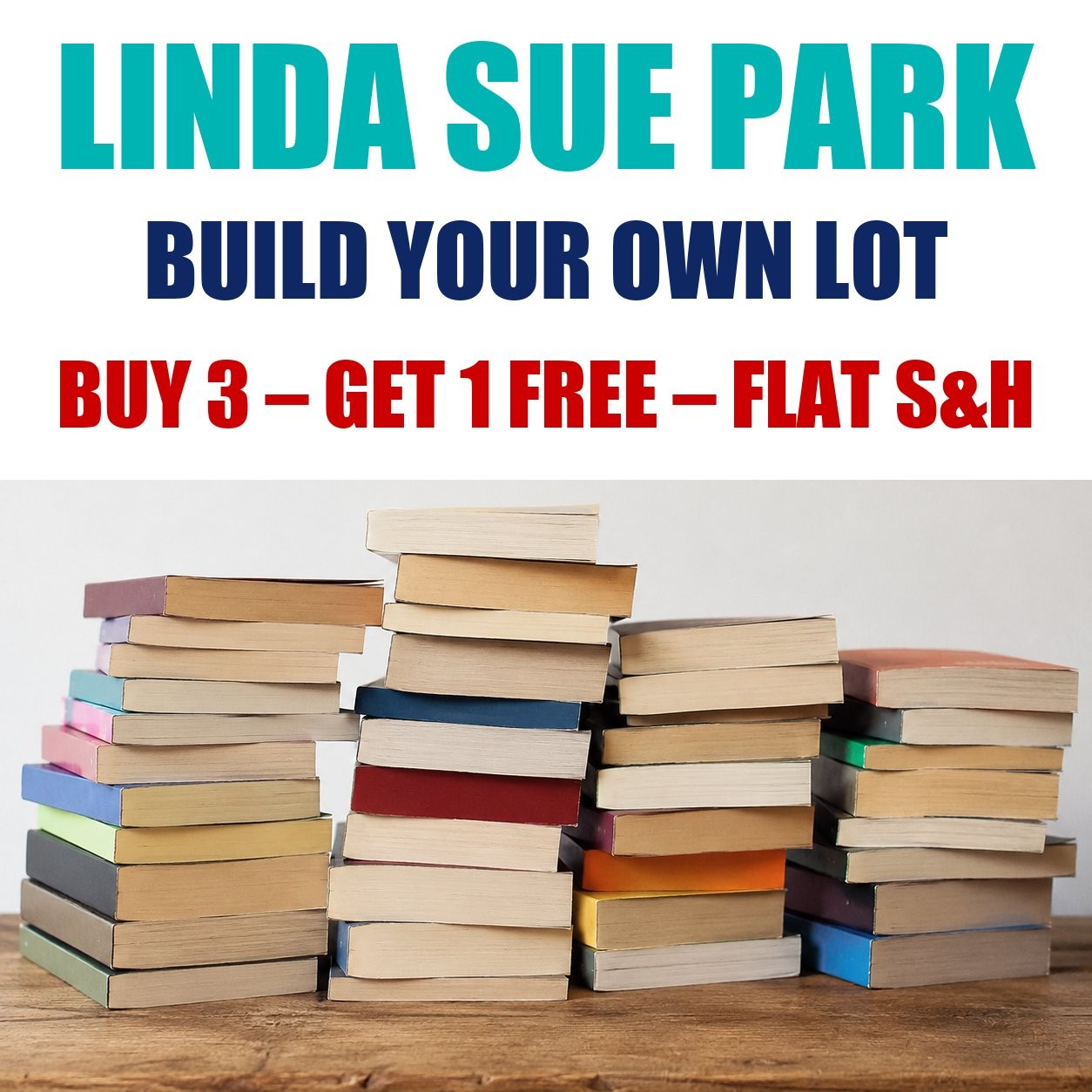 Linda Sue Park Paperback Books – Build Your Own Book Lot – Flat Shipping