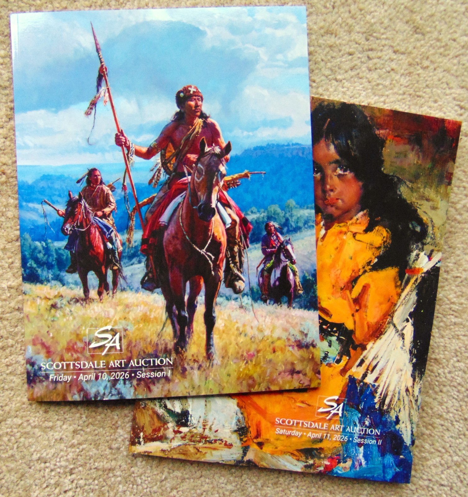SCOTTSDALE ART AUCTION CATALOGS ~SESSIONS #1 & #2 ~ APRIL 10 & 11, 2026~ NEW