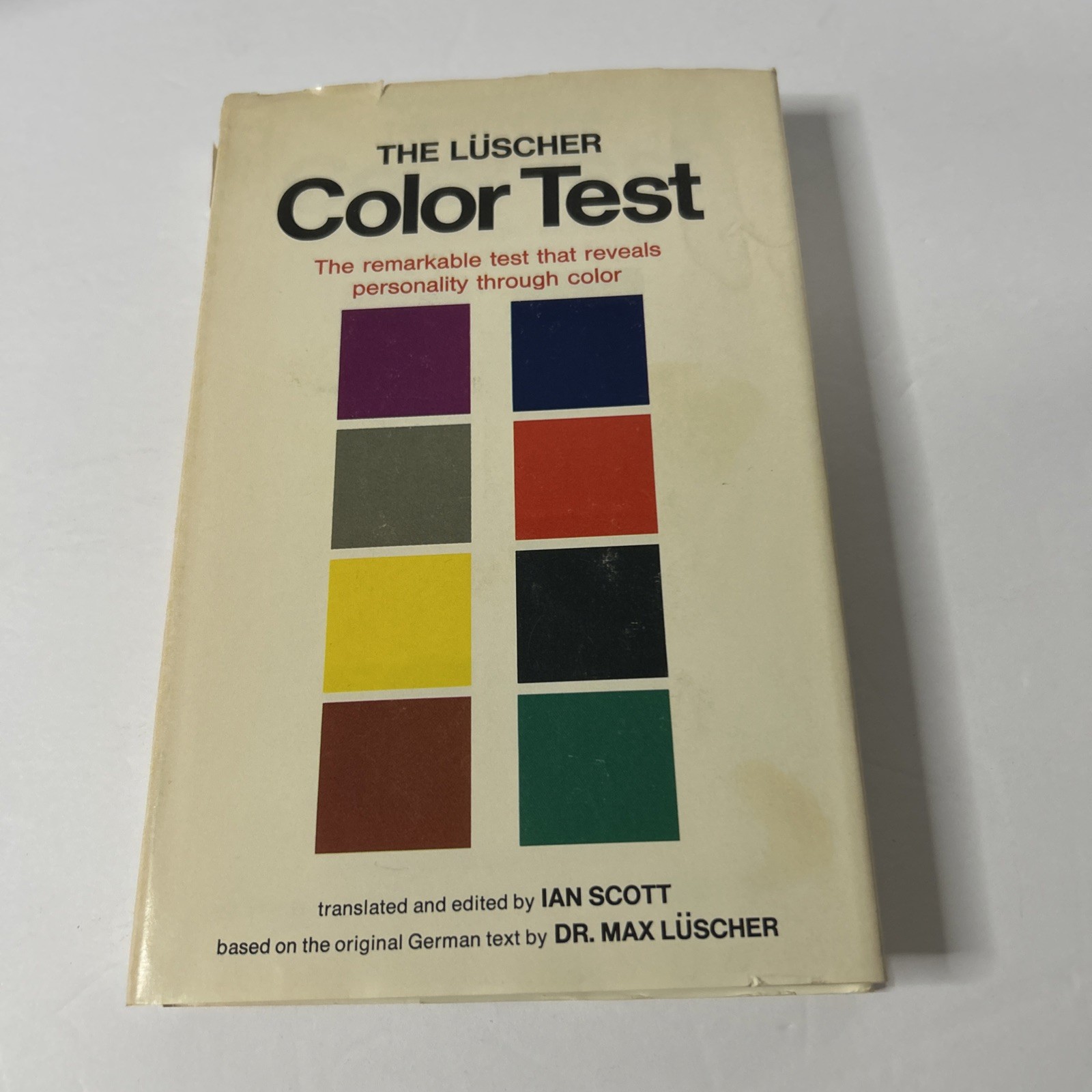 The Luscher Color Test HC DJ Book 1969 – 1st Printing