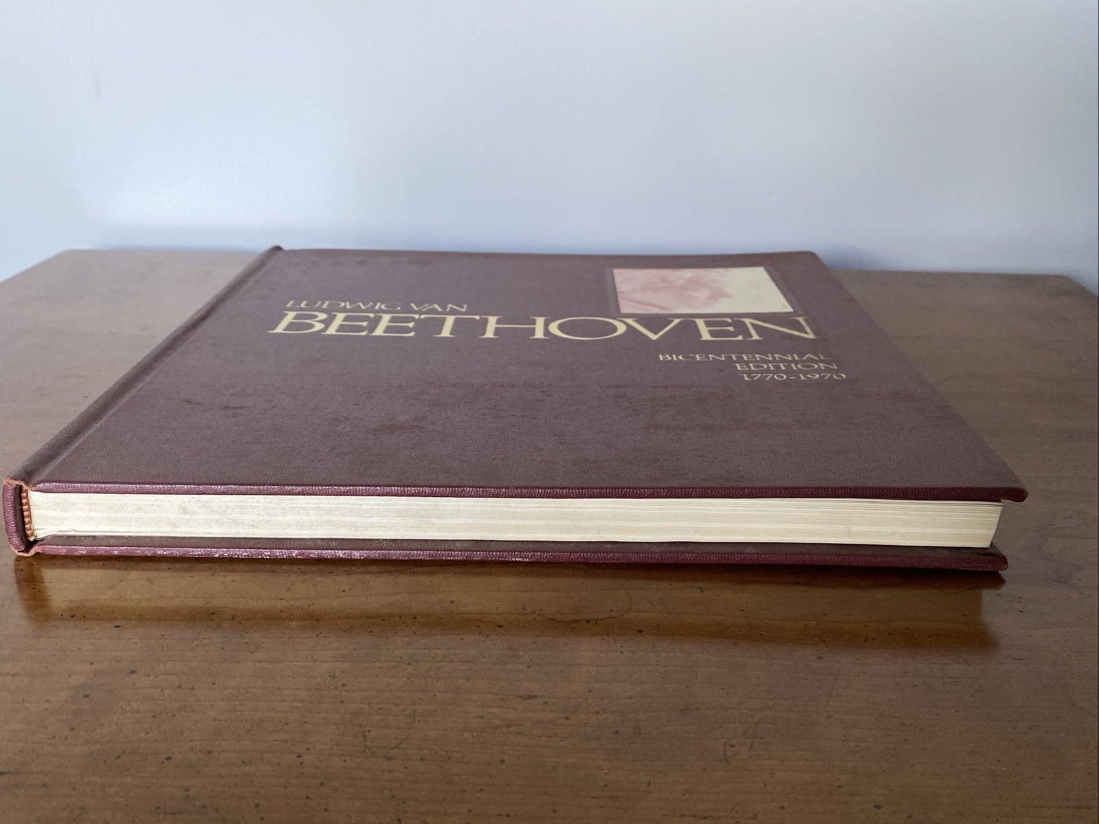 Ludwig Van Beethoven Bicentennial Edition Book 1770-1970 Hardcover Illustrated