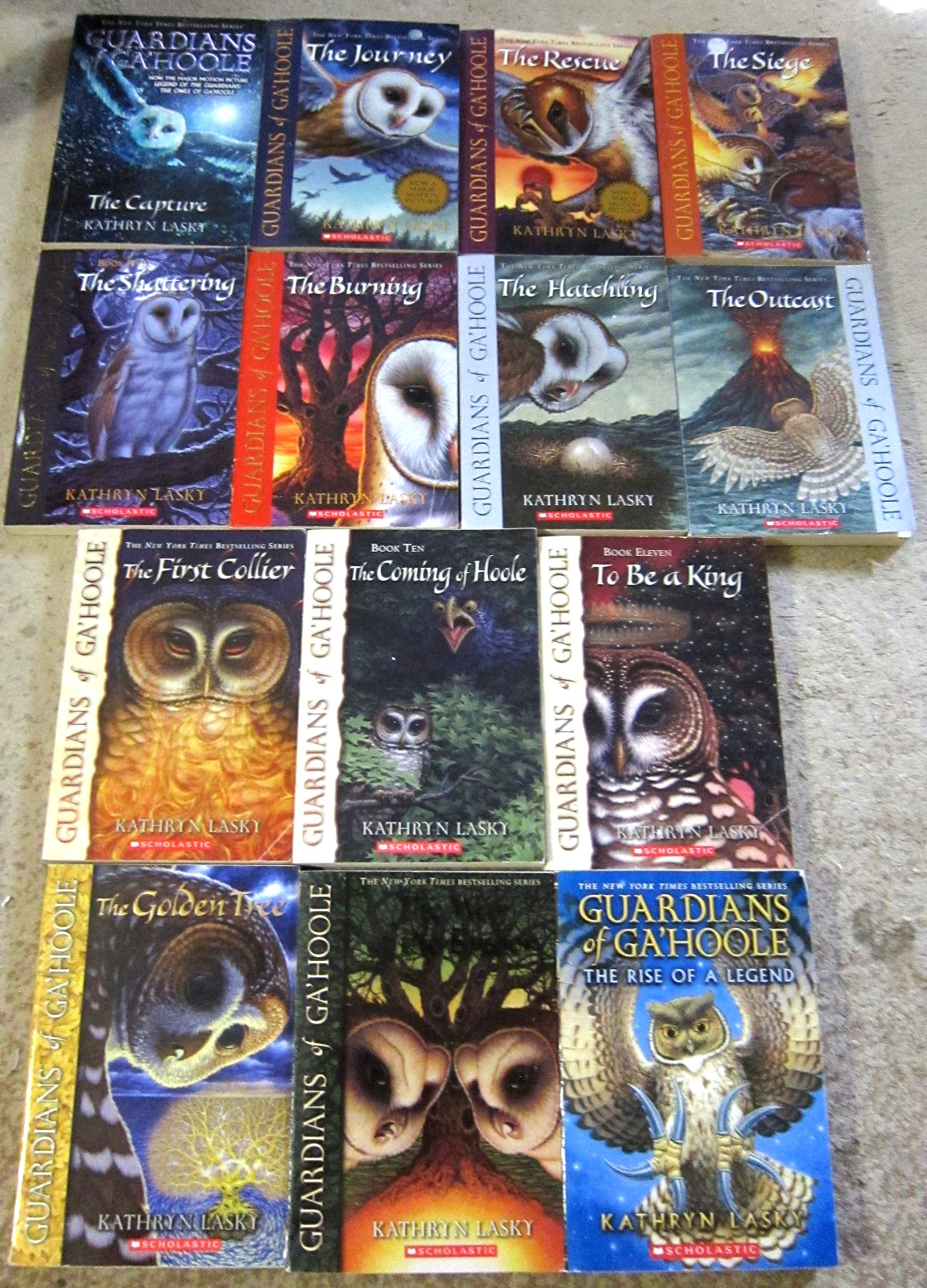 Kathryn Lasky Guardians of Ga’Hoole book lot- 14 books in all !