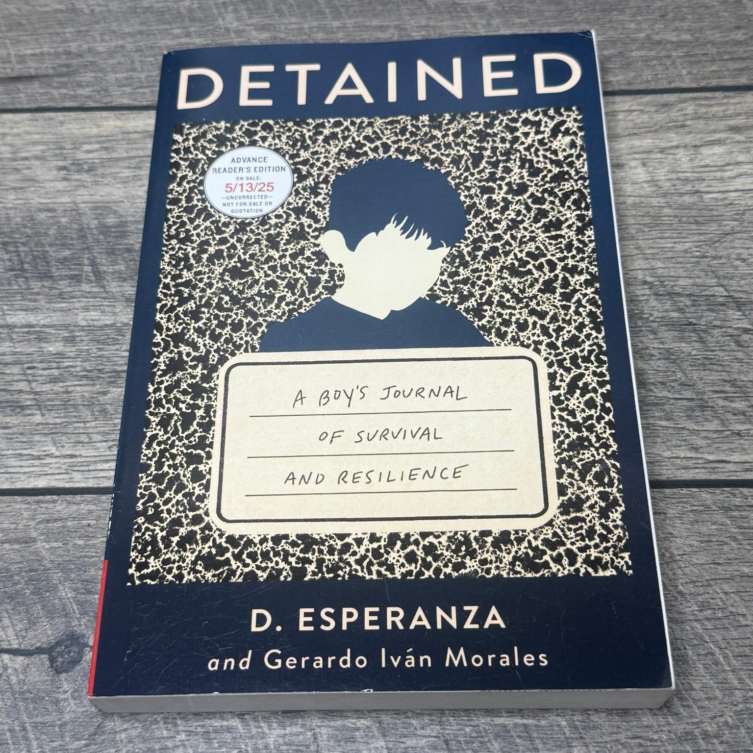 Detained D. Esperanza 2025 Advance Reading Edition Uncorrected Proof Atria