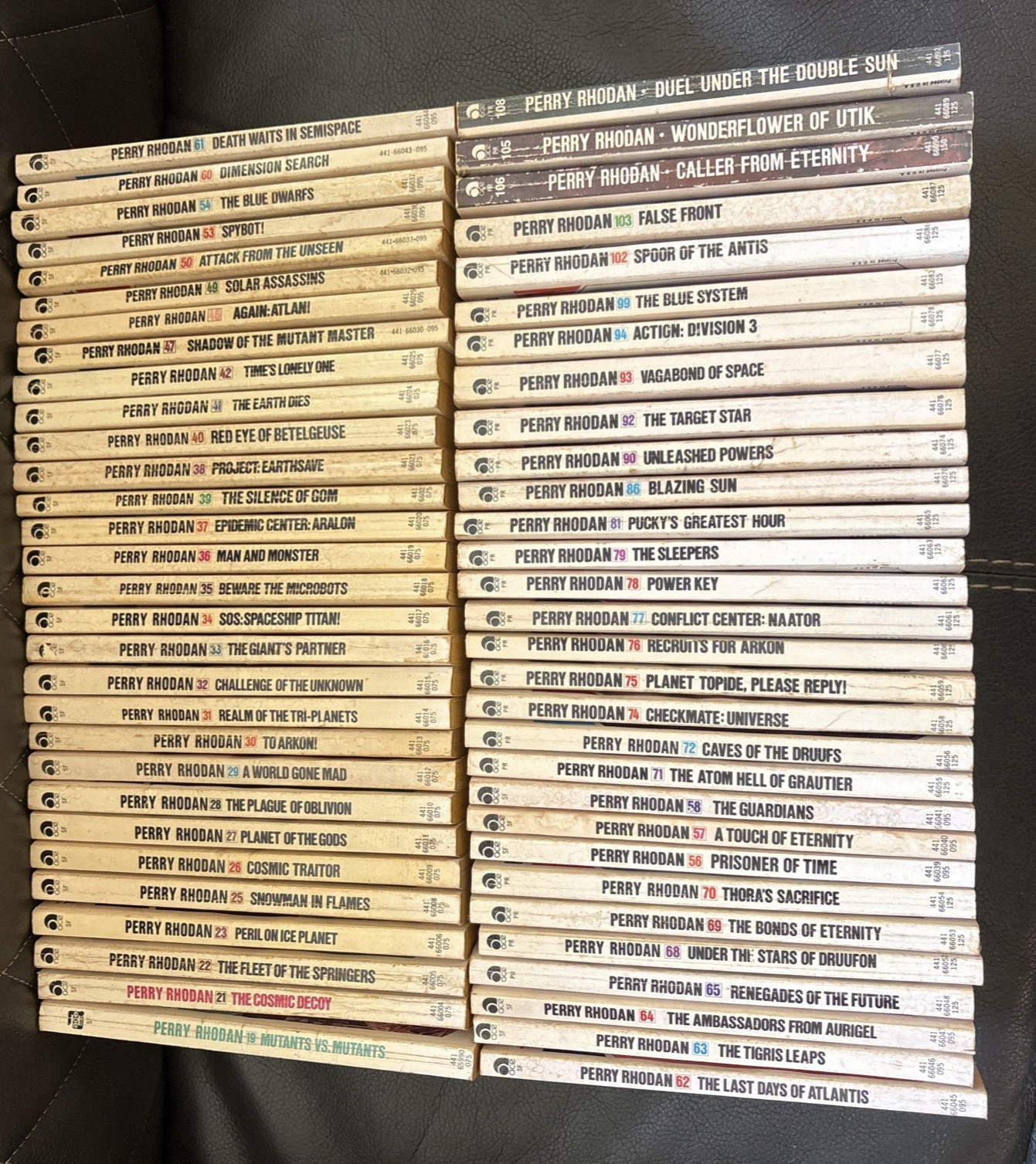 Lot of 60 Perry Rhodan Books Science Fiction Vintage Ace First Printings 1970’s