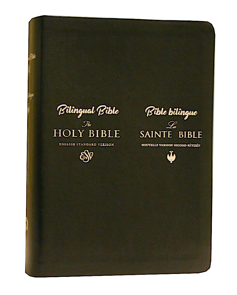 French English Parallel Bible,ESV English Standard,Revised Segond Colombe Black