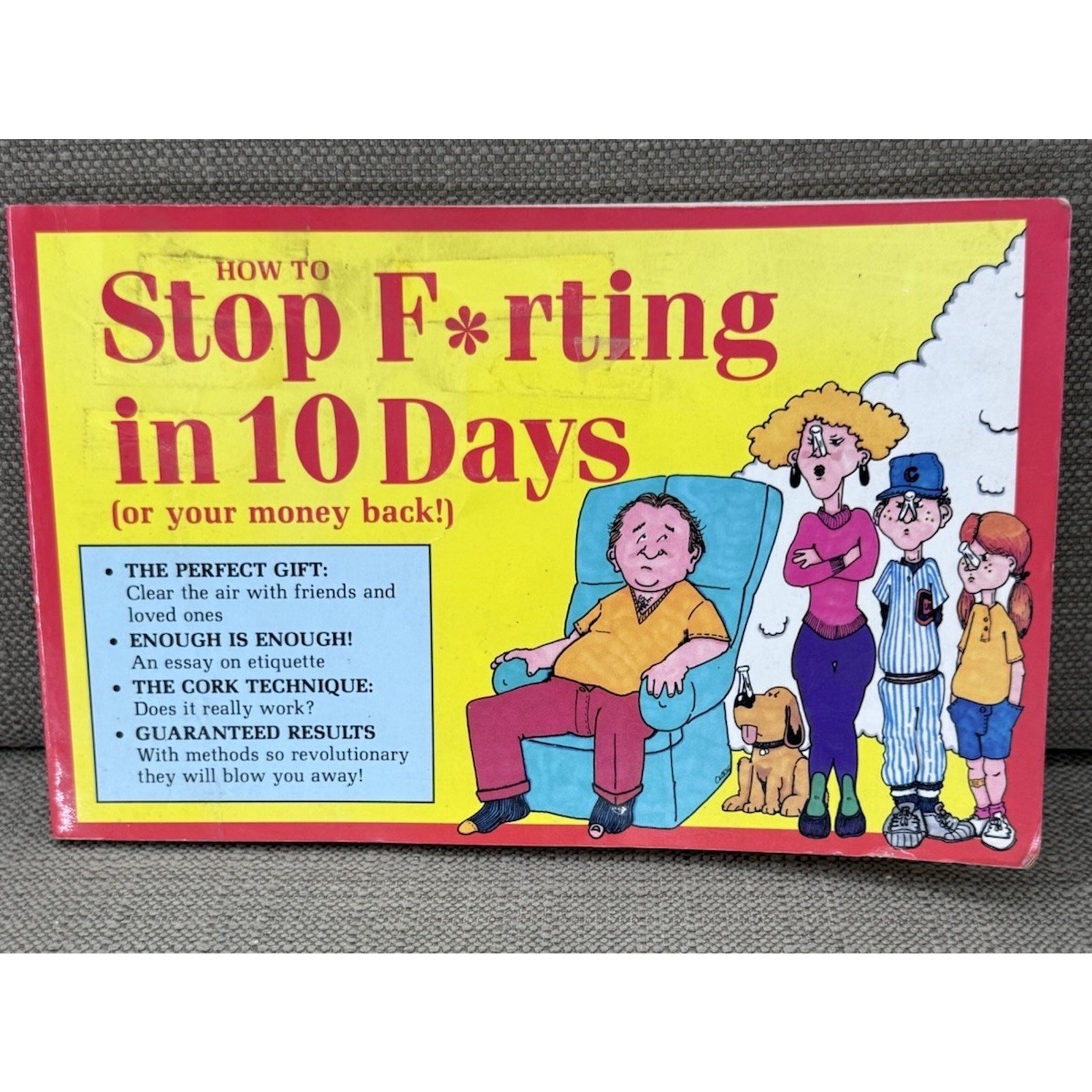 How to Stop Farting in 10 Days Vintage 1987 Humor Book Ray Strobel Paperback