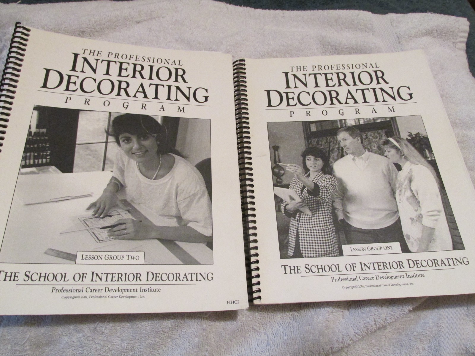 2001 Professional School Of Interior Decorating Course Study Program BOOKS 1 & 2