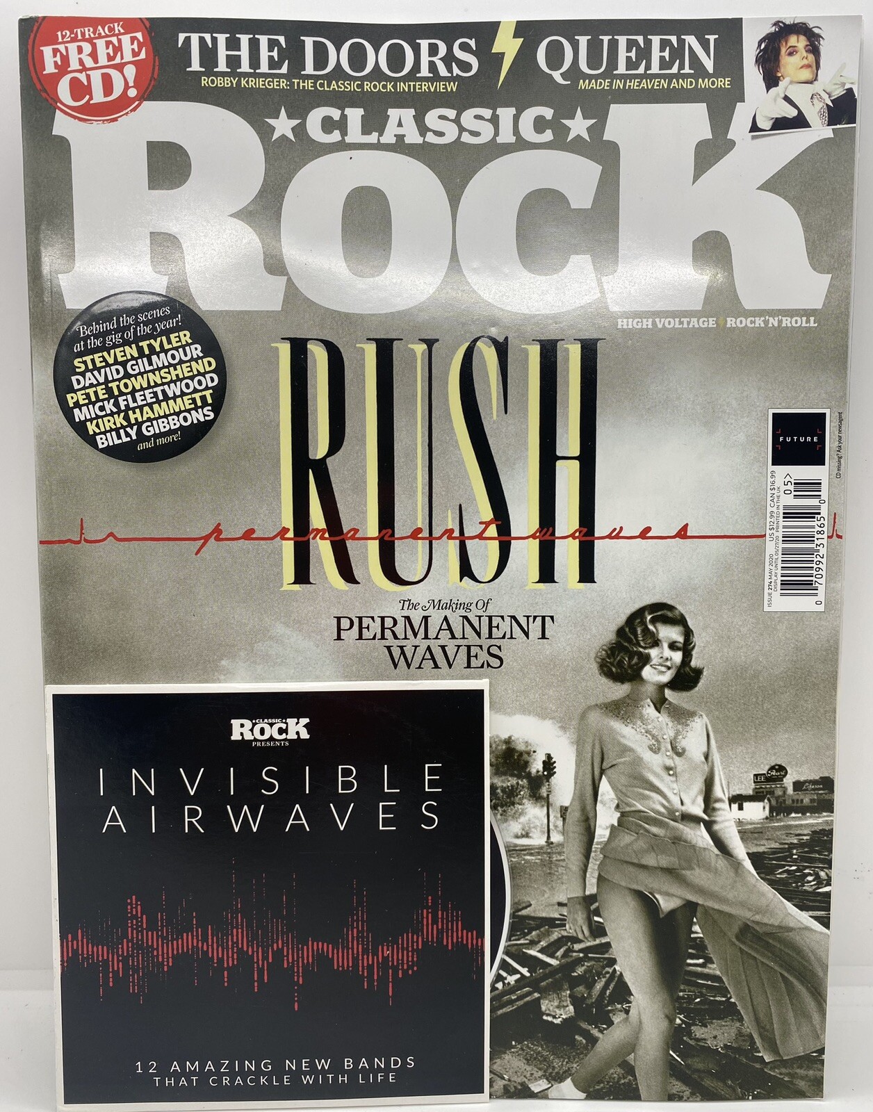 Classic Rock Magazine Rush, Queen , The Doors Issue #274 May 2020 w/ Free CD