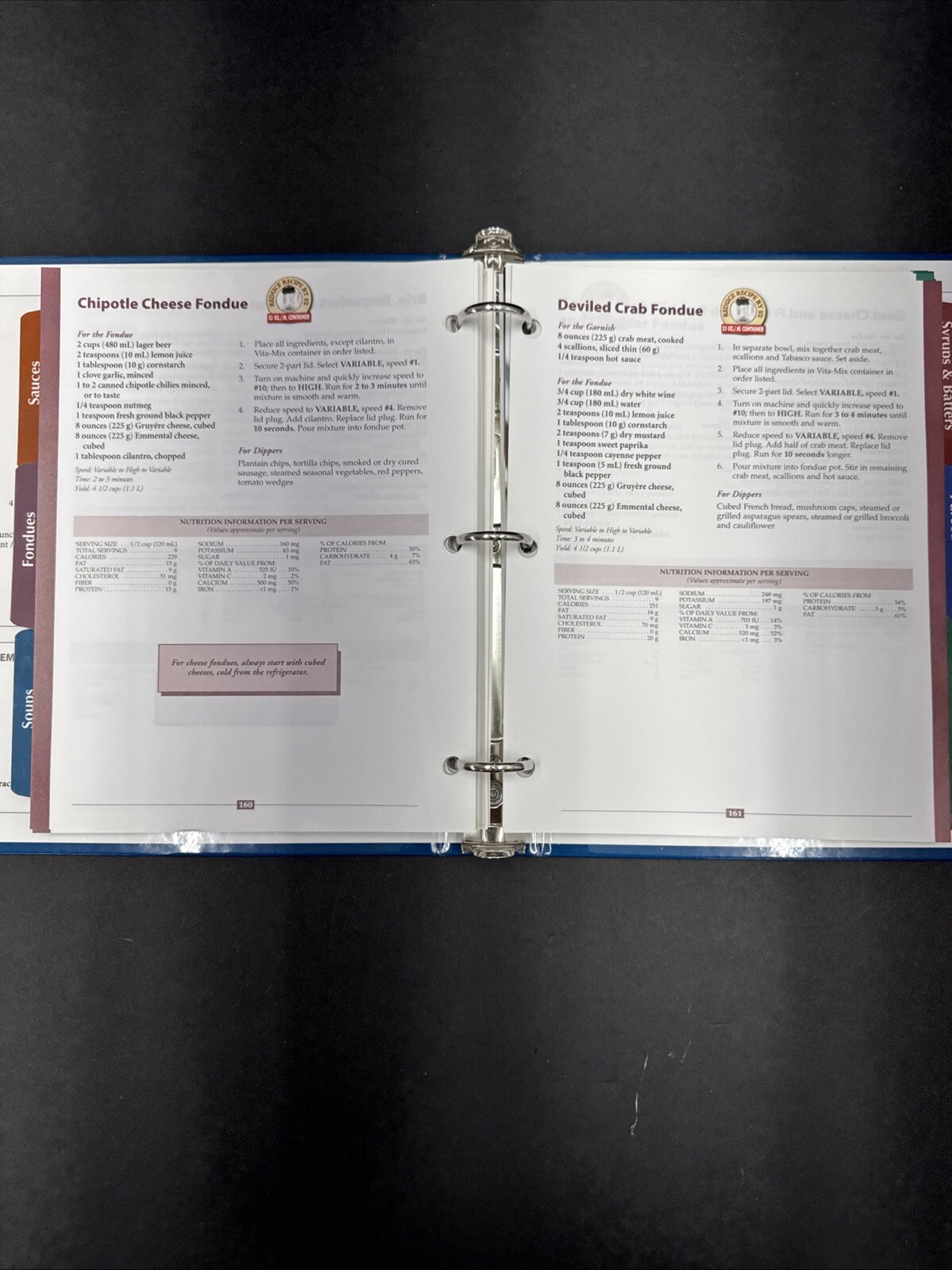 Vita-Mix Whole Food Recipes For Better Living 3-Ring Binder 2007 Cookbook & DVD