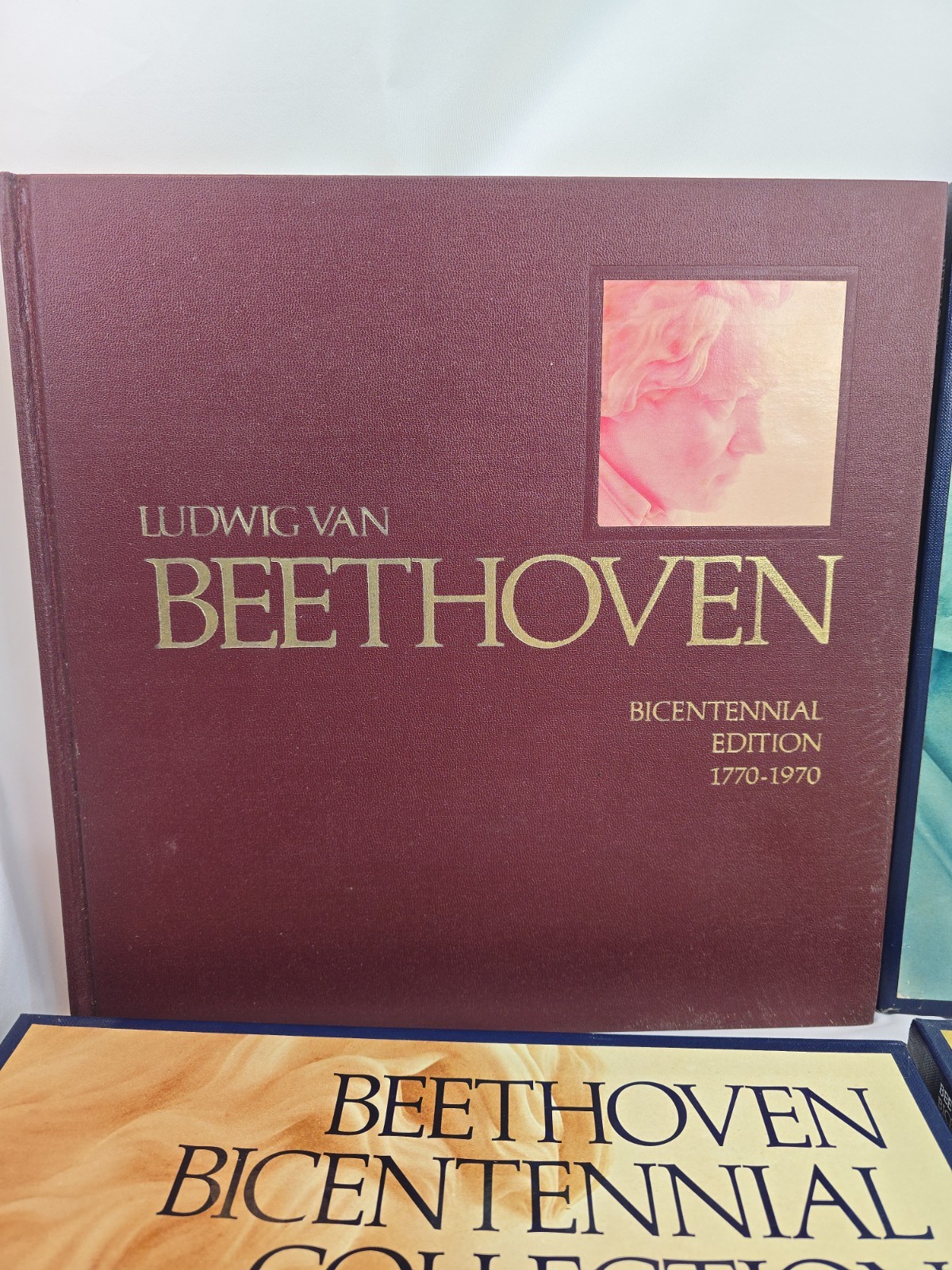 Ludwig Van Beethoven Bicentennial Edition Book Hardcover Illustrated And Vinyl