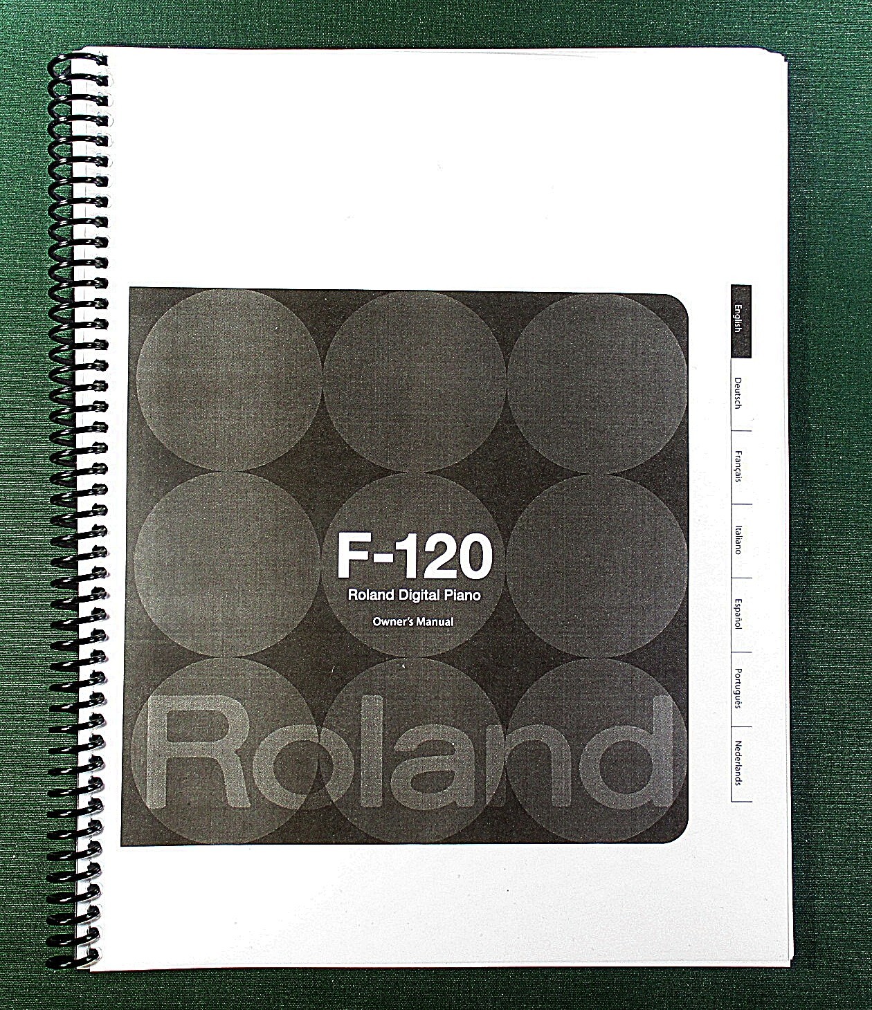 Roland F-120 Owner’s Instruction Manual: 28 Pages & Protective Covers!