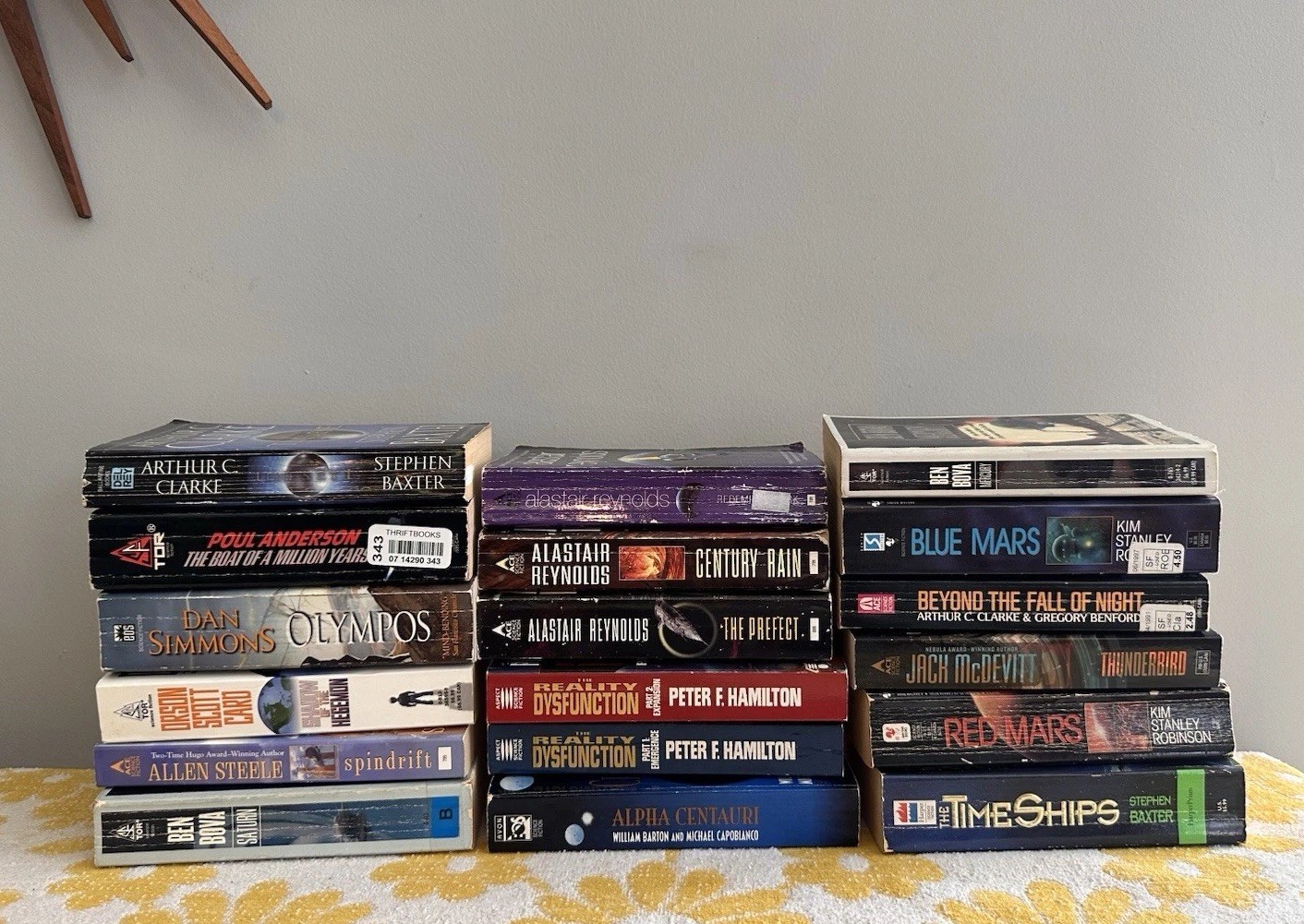 Large Lot 19 Vtg 90s 00s Paperback Classic Science Fiction Book Lot Best Sellers