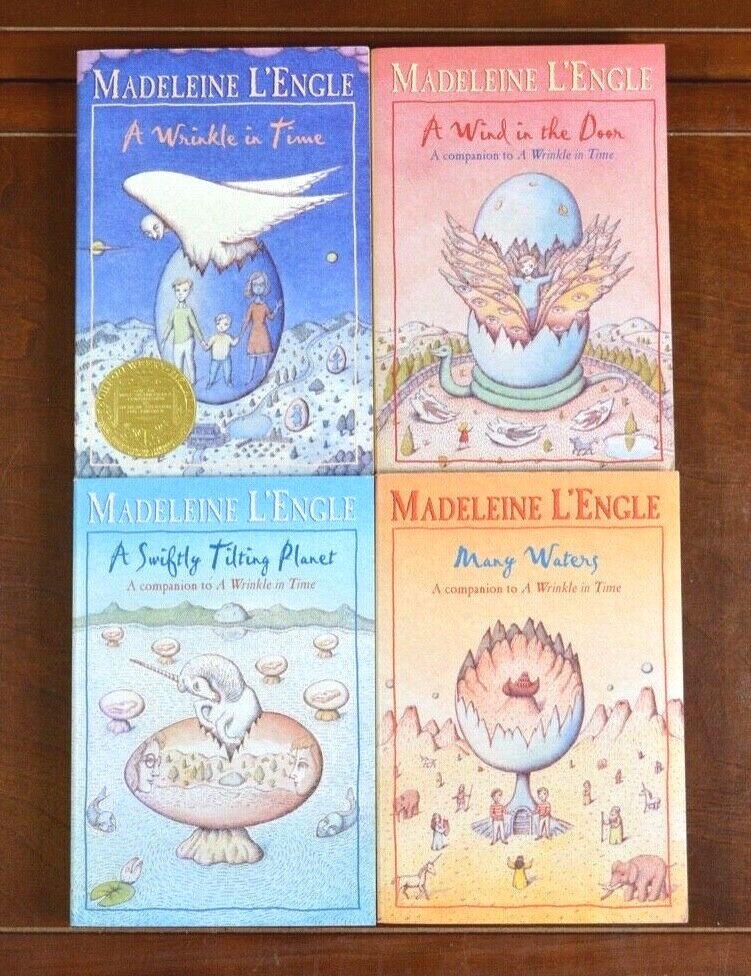 Set 1-4 A WRINKLE IN TIME Series, by Madeleine L’Engle Special Covers VGC L6