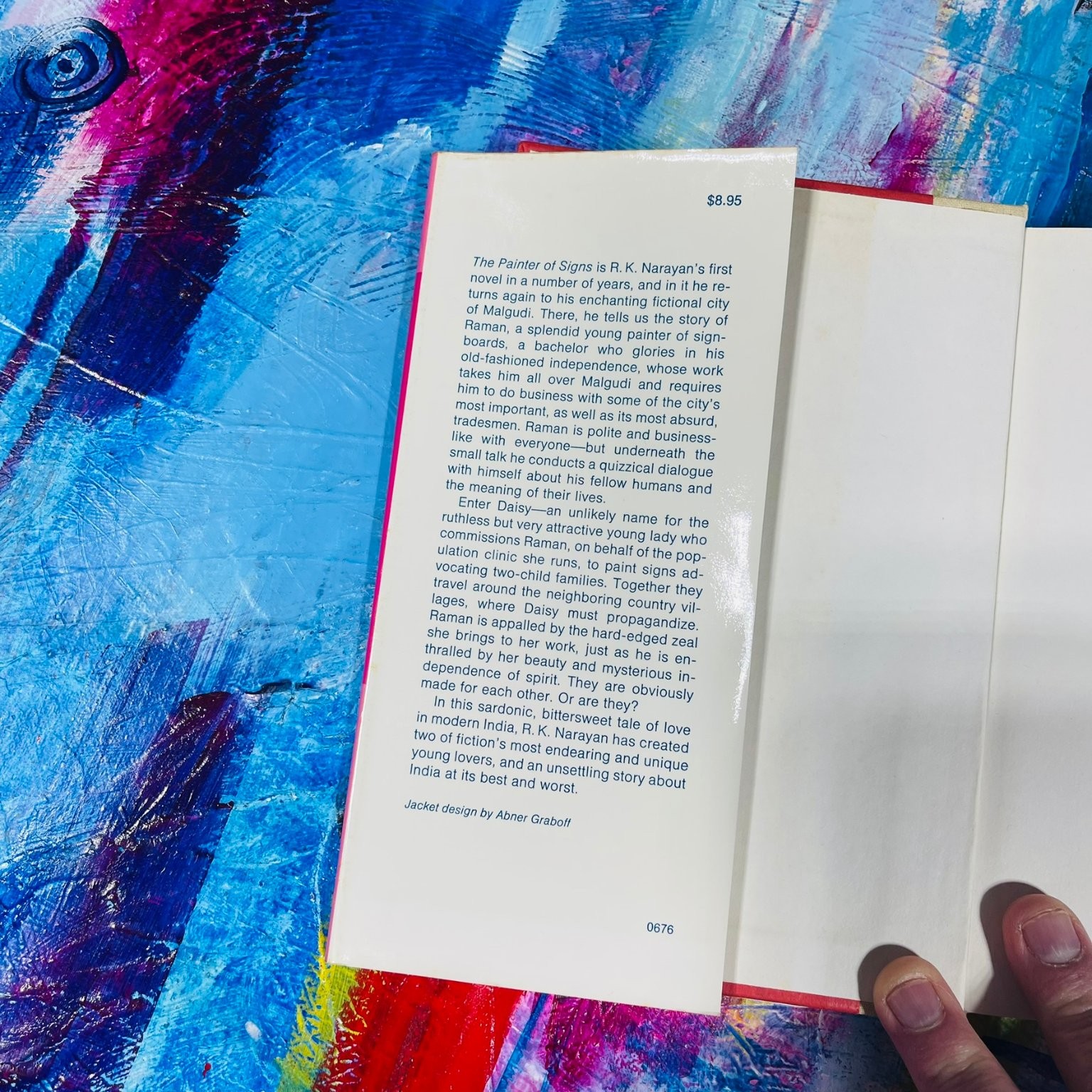 The Painter of Signs R.K. Narayan 1976 First Edition Second Printing Viking