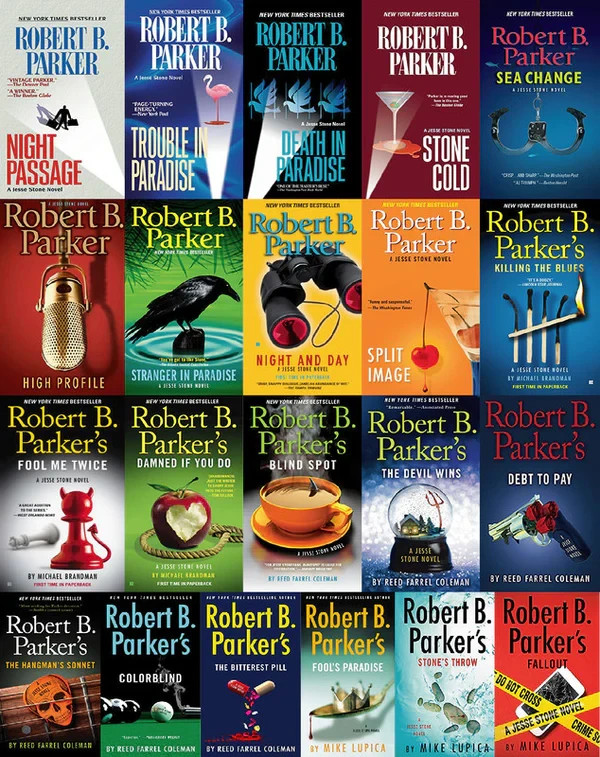 Complete Set Series – Lot of 21 Jesse Stone HARDCOVER books by Robert B. Parker