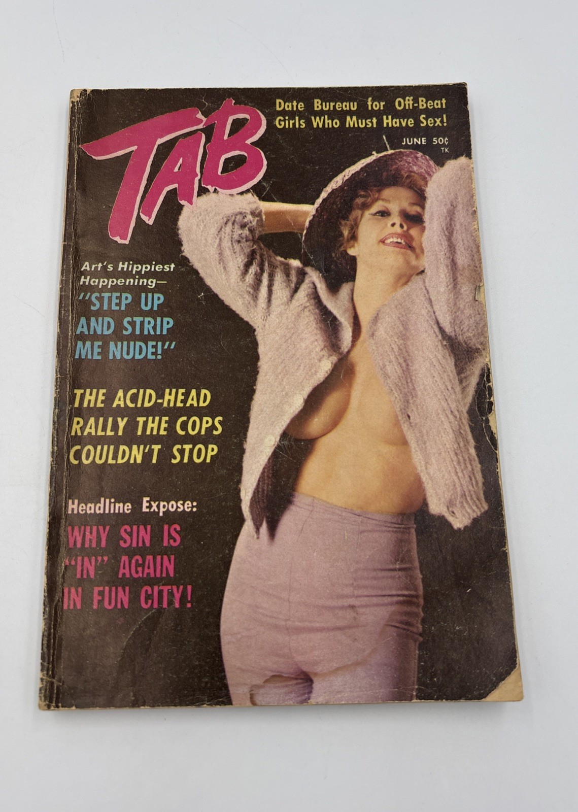 TAB “THE POCKET PICTURE MAGAZINE” June 1968 VINTAGE EROTIC BOOK