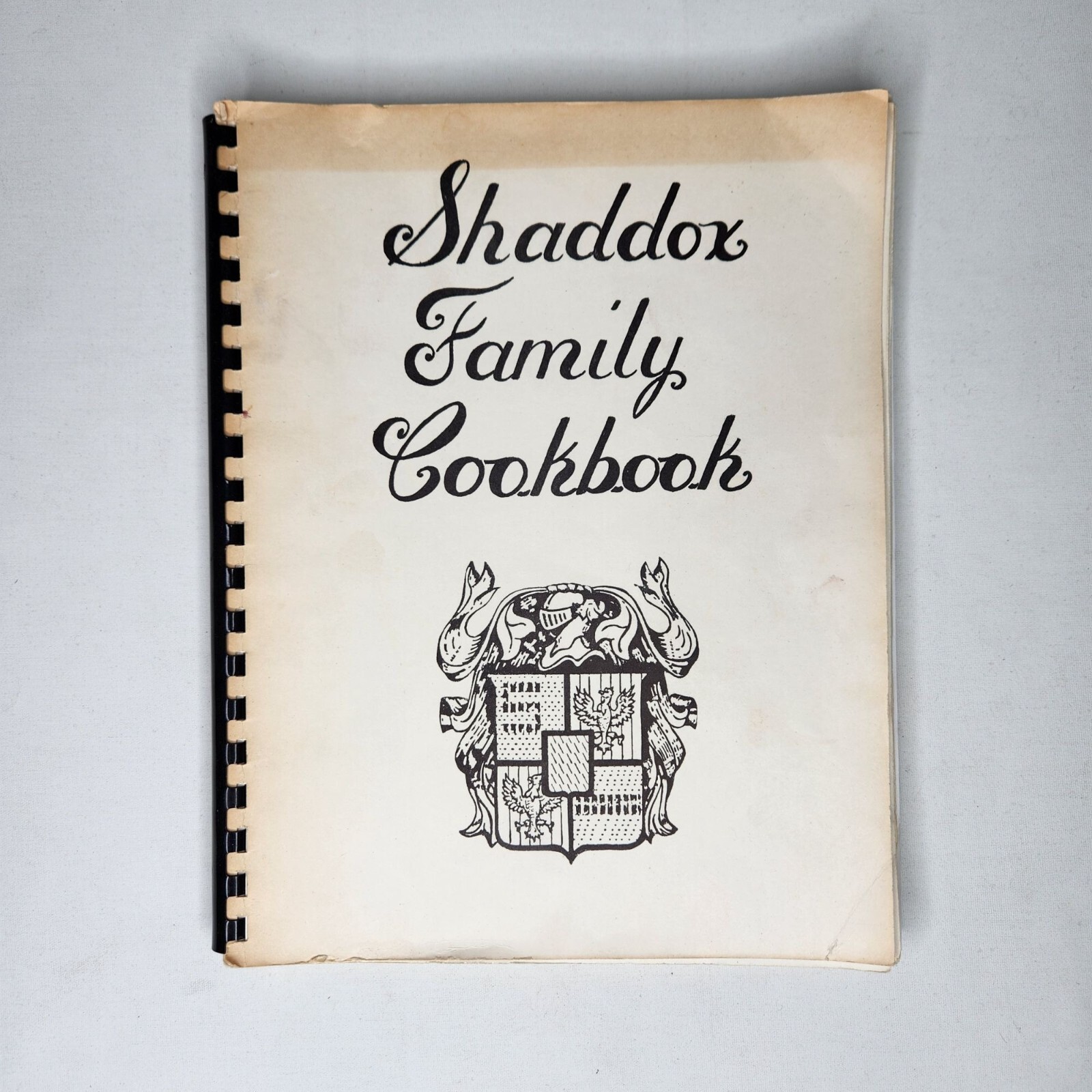 1983 Shaddox Family Cookbook Recipes Collection 8.5 x 11in Spiral Typed Heritage