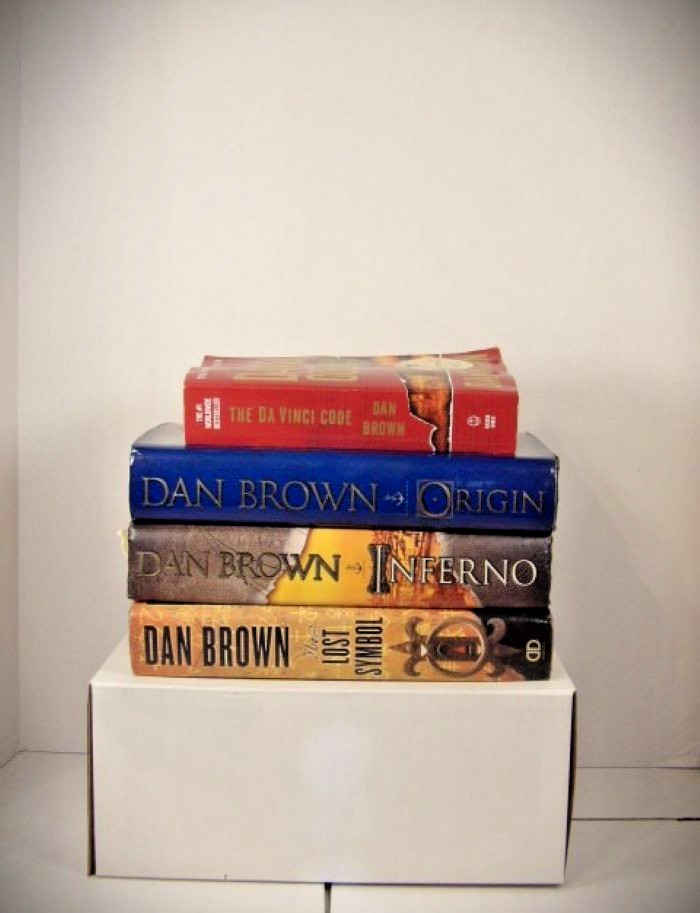 Lot of 4 Dan Brown Robert Langdon 3 Hard Covers
