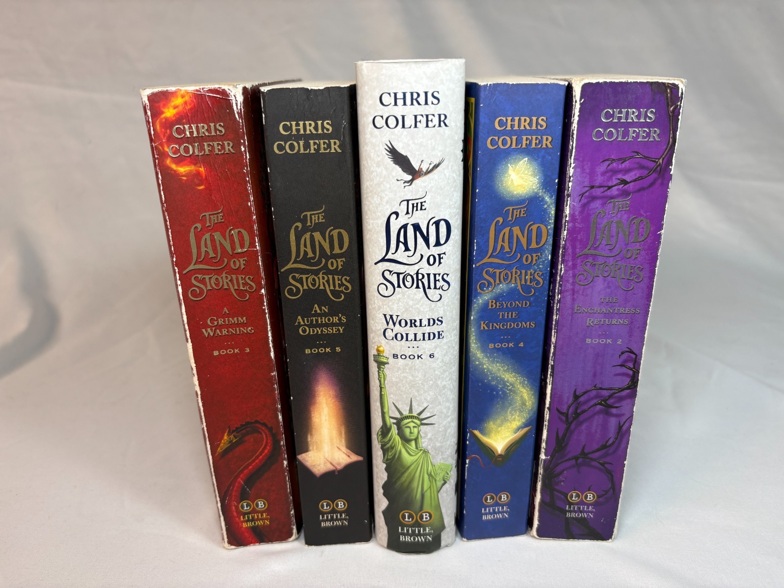 Mixed Lot Of 5 Land Of Stories Chris Colfer Soft & Hardcover Books 2 3 4 5 6