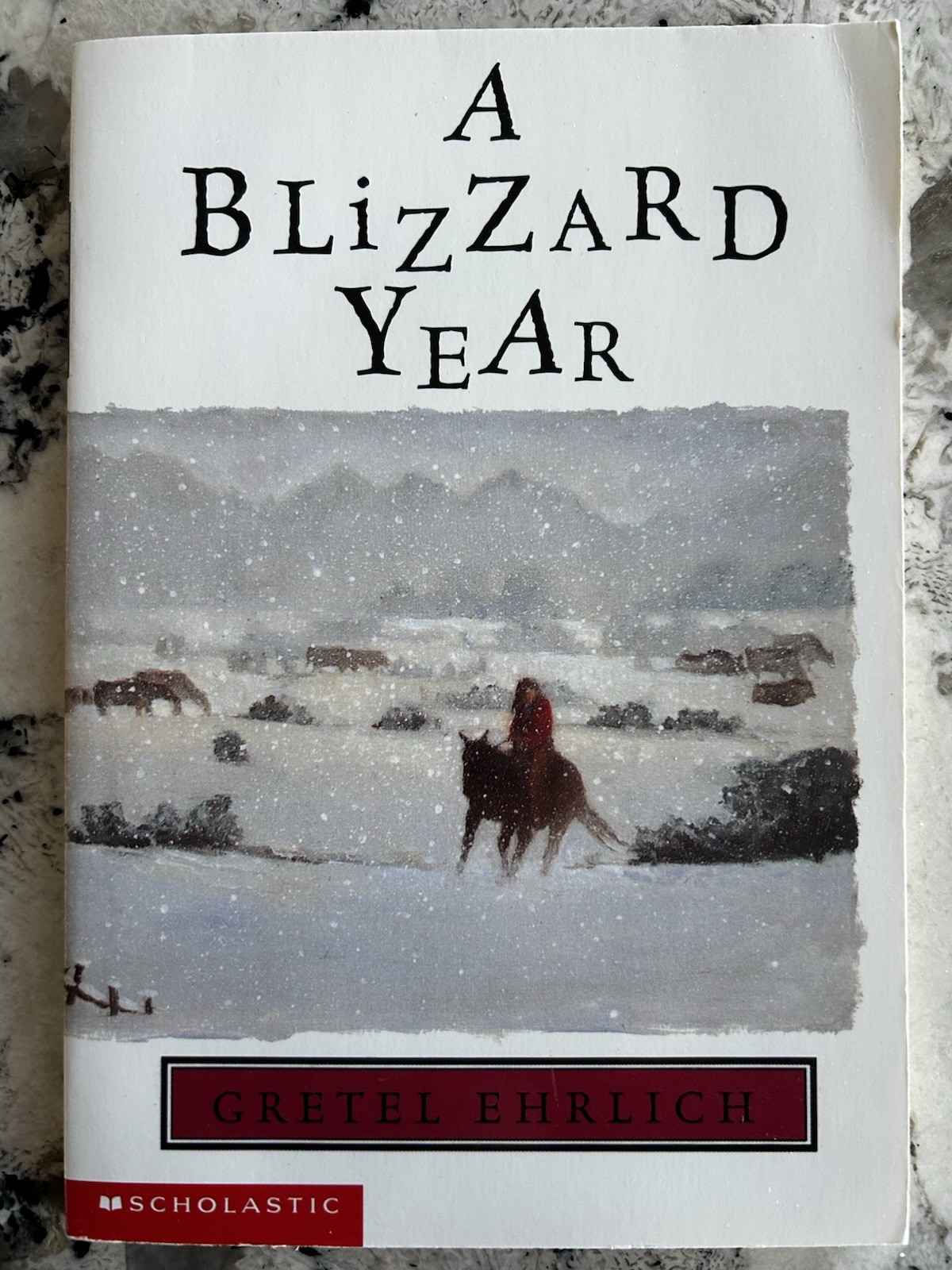 A Blizzard Year by Gretel Ehrlich Scholastic paperback
