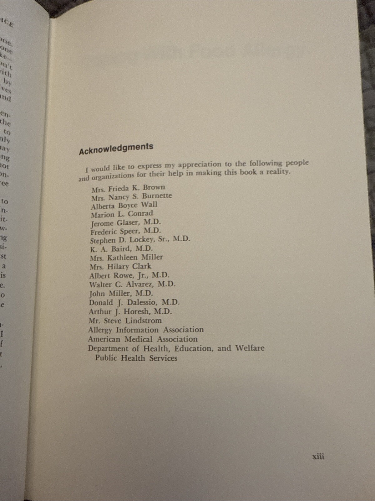 COPING WITH FOOD ALLERGY By Claude Albee Frazier MD – HBDJ Ex-lib 1975