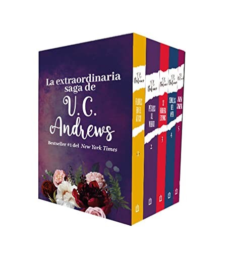 Pack Flores En El Atico Saga 5 Books Spanish Español V.C. Andrews Dollanganger