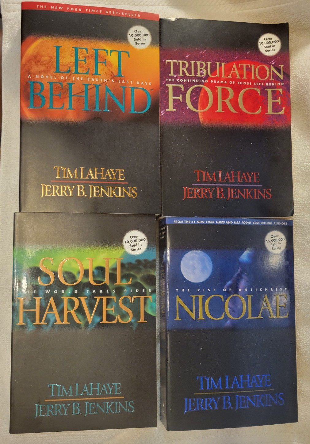 Paperback Book – Left Behind Series SET OF 4 large 8in x 5.5 in paperback books