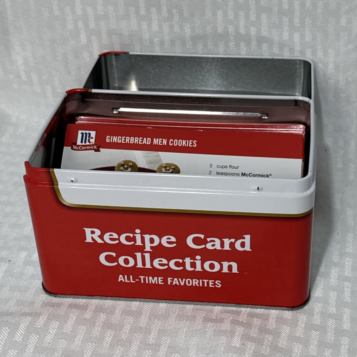McCormick Recipe Card Collection All-Time Favorites Tin Box Set 2017 Cards